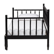 Baxton Studio Marisela Black Wood Twin-To-King Expandable Daybed