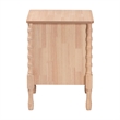 Baxton Studio Laurent Nightstand 2-Drawer Bedside Table with Bamboo