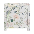 Baxton Studio Connery Floral  End Table 3-Drawer Decorative Storage Cabinet