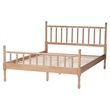 Baxton Studio Laurent Platform Bed Spindle Bed Frame Queen