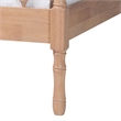 Baxton Studio Laurent Platform Bed Spindle Bed Frame Queen