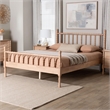 Baxton Studio Laurent Platform Bed Spindle Bed Frame Queen