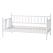 Baxton Studio Laurent Daybed Spindle Platform Bed Frame White