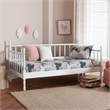 Baxton Studio Laurent Daybed Spindle Platform Bed Frame White