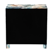 Baxton Studio Adeline End Table with Printed Motif 3-Drawer Storage Cabinet