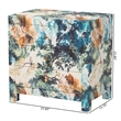 Baxton Studio Adeline End Table with Printed Motif 3-Drawer Storage Cabinet