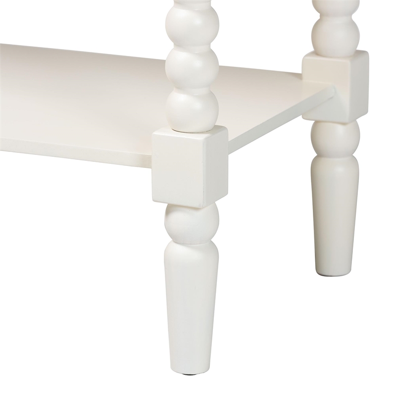 Baxton Studio Bayard Console Table with Bobbin Legs - Spindle Leg Accent Table