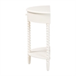 Baxton Studio Raynera Bobbin-Leg Demilune Console Table Half-Moon Accent Table