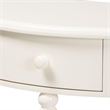 Baxton Studio Raynera Bobbin-Leg Demilune Console Table Half-Moon Accent Table
