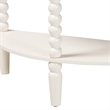 Baxton Studio Raynera Bobbin-Leg Demilune Console Table Half-Moon Accent Table