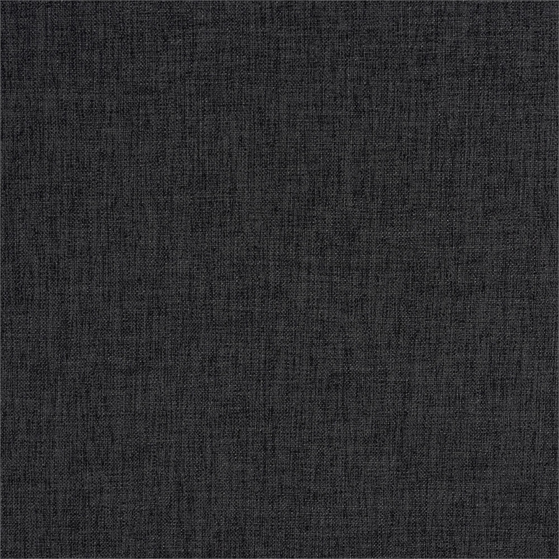 Baxton Studio Richard 3-Piece Fabric Upholstered Dining Nook Set Dark Grey