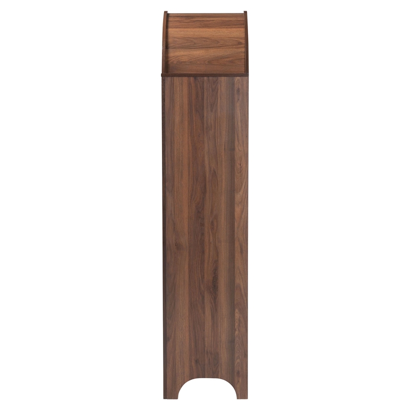 Baxton Studio Hayes Wood Cabinet with Arch Top Modern Display Piece