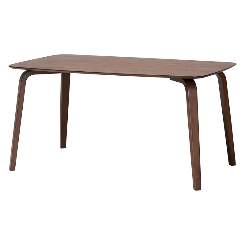Baxton Studio Fremont Wood 5-Piece Dining Set Mid-Century Modern Table