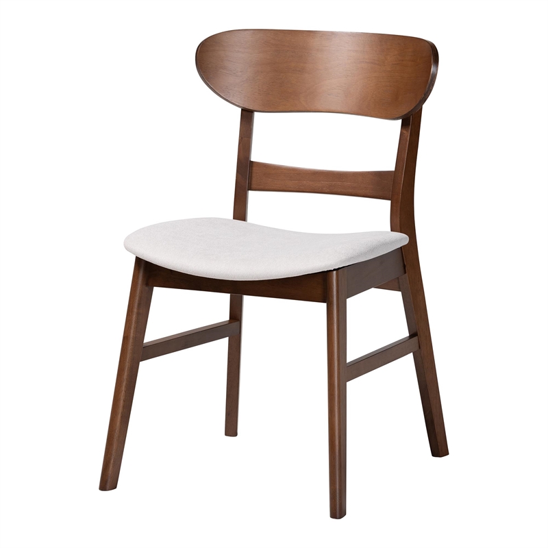 Baxton Studio Reva Wood 5-Piece Dining Set Mid-Century Modern Table