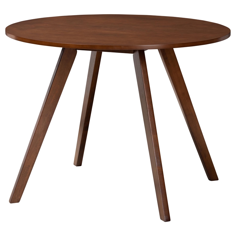 Baxton Studio Reva Wood 5-Piece Dining Set Mid-Century Modern Table