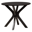 Baxton Studio Julia 5-Piece Dining Set Compact Mid-Century Round Table Sand