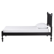 Baxton Studio Callison Spindle Platform Bed Turned Bed Frame Black Twin