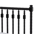 Baxton Studio Callison Spindle Platform Bed Turned Bed Frame Black Twin