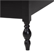 Baxton Studio Callison Spindle Platform Bed Turned Bed Frame Black Full