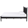 Baxton Studio Callison Spindle Platform Bed Turned Bed Frame Black Queen