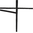 Baxton Studio Caledon Marble Console Table Modern Rustic Accent Table