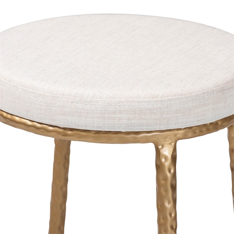 Baxton Studio Jessa Counter Stool Modern Rustic Backless Stool