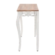 Baxton Studio Riquin Distressed Wood Console Table Carved Wood Accent Table