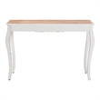 Baxton Studio Riquin Distressed Wood Console Table Carved Wood Accent Table