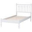 Baxton Studio Callison Spindle Platform Bed Turned Bed Frame White Twin