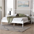 Baxton Studio Callison Spindle Platform Bed Turned Bed Frame White Full