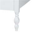 Baxton Studio Callison Spindle Platform Bed Turned Bed Frame White Queen
