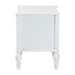 Baxton Studio Callison Spindle Nightstand 2-Drawer Farmhouse Bedside Table White