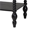 Baxton Studio Callison Spindle Nightstand 1-Drawer Farmhouse Bedside Table Black