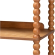 Baxton Studio Lucera Display Shelf 5-Tier Open Frame Vertical Bookcase Oak Brown