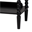 Baxton Studio Lucera Display Shelf 5-Tier Open Frame Vertical Bookcase Black
