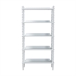 Baxton Studio Lucera Display Shelf 5-Tier Open Frame Vertical Bookcase White