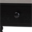 Baxton Studio Brantley Spindle Nightstand 1-Drawer Bedside Table Black