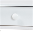 Baxton Studio Brantley Spindle Nightstand 1-Drawer Bedside Table White