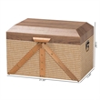 Baxton Studio Kande Storage Trunk Decorative Storage Chest with Hinged Top