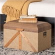 Baxton Studio Kande Storage Trunk Decorative Storage Chest with Hinged Top