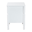 Baxton Studio Hoffman Nightstand 2-Drawer Bedside Table White