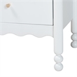 Baxton Studio Hoffman Nightstand 2-Drawer Bedside Table White