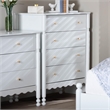 Baxton Studio Hoffman Chest 4-Drawer Vertical Storage Cabinet White