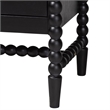 Baxton Studio Brantley Spindle Chest 4-Drawer Vertical Storage Cabinet Black