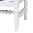 Baxton Studio Brantley Spindle Chest 4-Drawer Vertical Storage Cabinet White