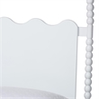 Baxton Studio Brantley Spindle Platform Bed Frame with Headboard White Queen