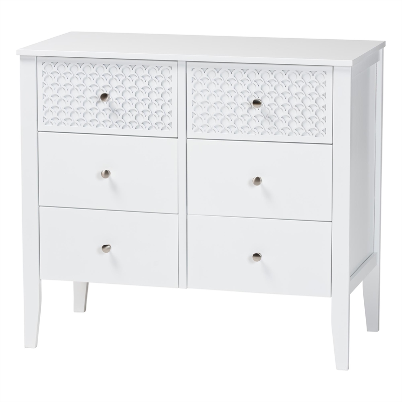 Baxton Studio Lara Twin 4-Piece Bedroom Set Wood Bed Frame with Nightstand White