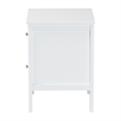 Baxton Studio Lara Nightstand 2-Drawer Bedside Table with Overlay White