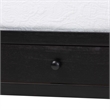 Baxton Studio Lucera 3-Drawer Daybed with Bobbin Frame Full Black
