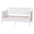 Baxton Studio Lucera 3-Drawer Daybed with Bobbin Frame Full White
